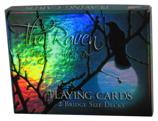Edgar Allan Poe's The Raven Commemorative Playing Cards - (2 Bridge Size Decks)