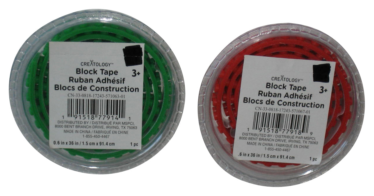 Creatology Red & Green Block Tape Lot