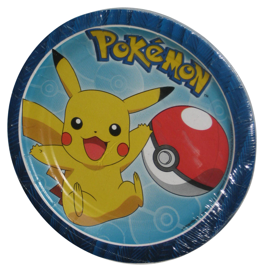 Pokemon Pikachu & Pokeball (2017) DesignWare Plastic Plates - (8 Plates)