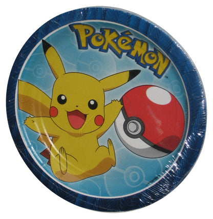 Pokemon Pikachu & Pokeball (2017) DesignWare Plastic Plates - (8 Plates)