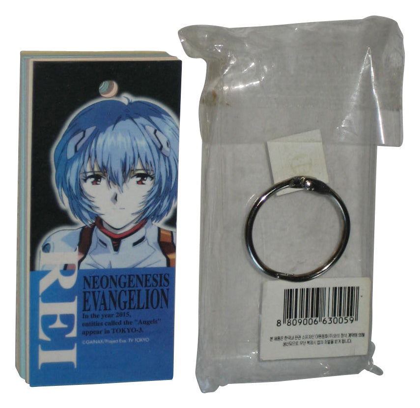 Neon Genesis Evangelion Rei Ayanami & Nerv Logo Gainax Note Cards Pad Keychain