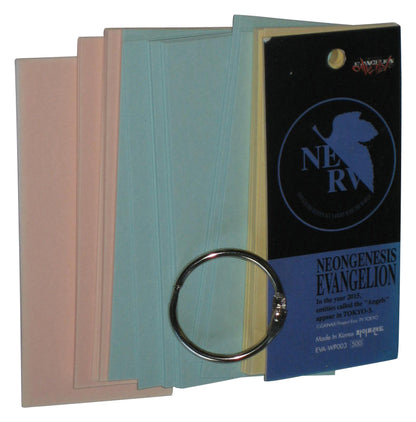 Neon Genesis Evangelion Rei Ayanami & Nerv Logo Gainax Note Cards Pad Keychain