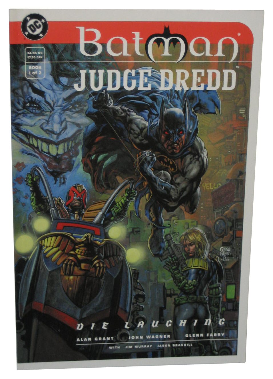 DC Comics Batman Judge Dredd Die Laughing Vol. 1 (1998) Paperback Book
