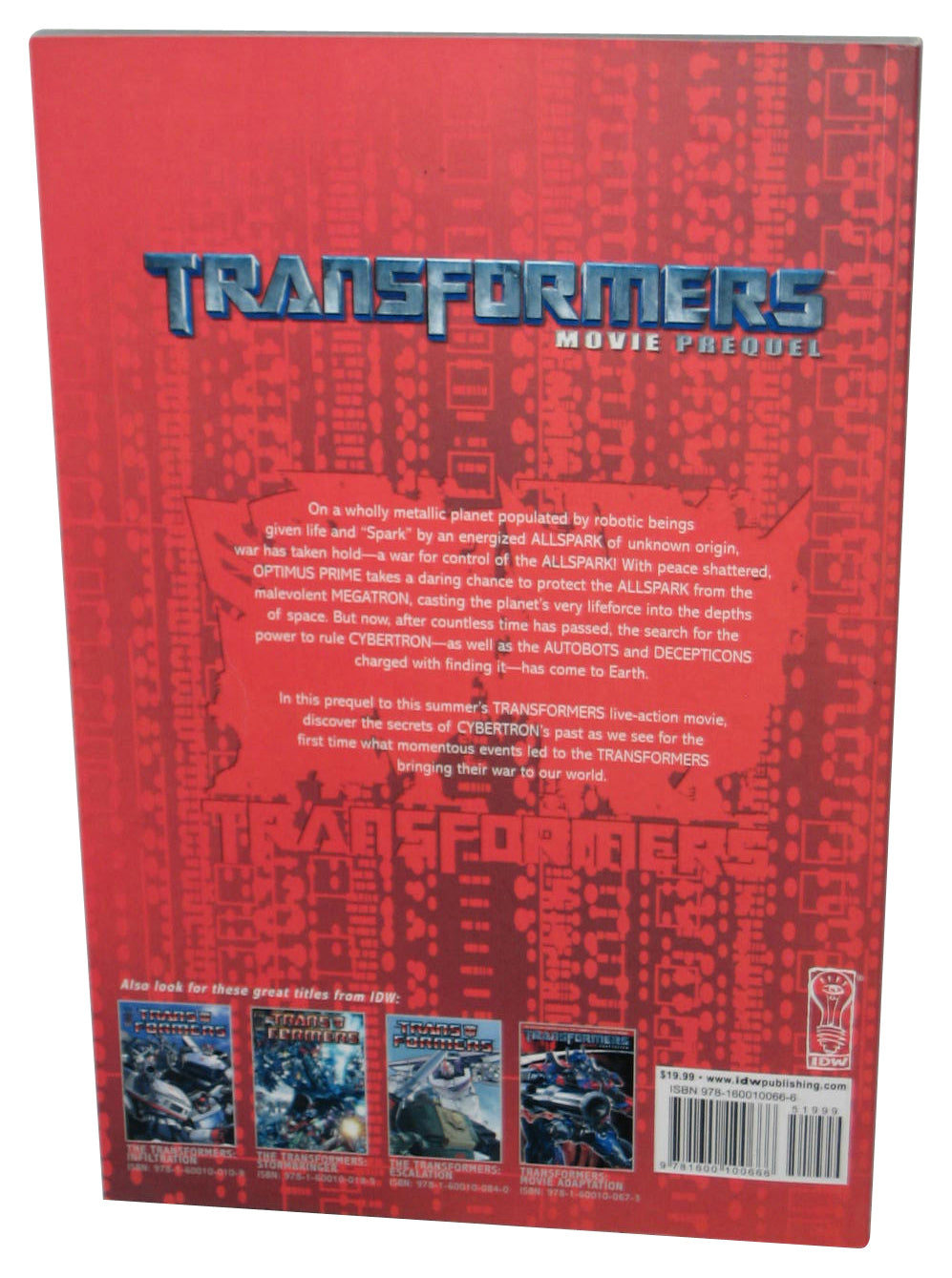 Transformers The Movie Prequel (2007) IDW Paperback Book