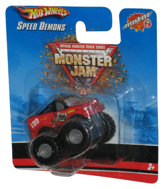 Monster Jam Speed Demons Hot Wheels (2007) Red Travis Pastrana Mini Motor Toy Truck