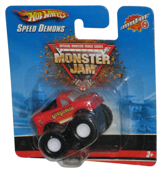 Monster Jam Speed Demons Hot Wheels (2007) Red Gunslinger Mini Motor Toy Truck
