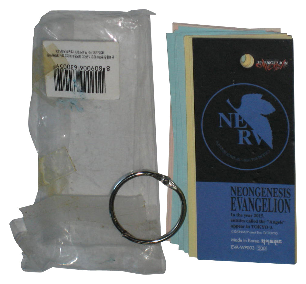 Neon Genesis Evangelion Blue Nerv Logo Gainax Note Cards Pad Keychain