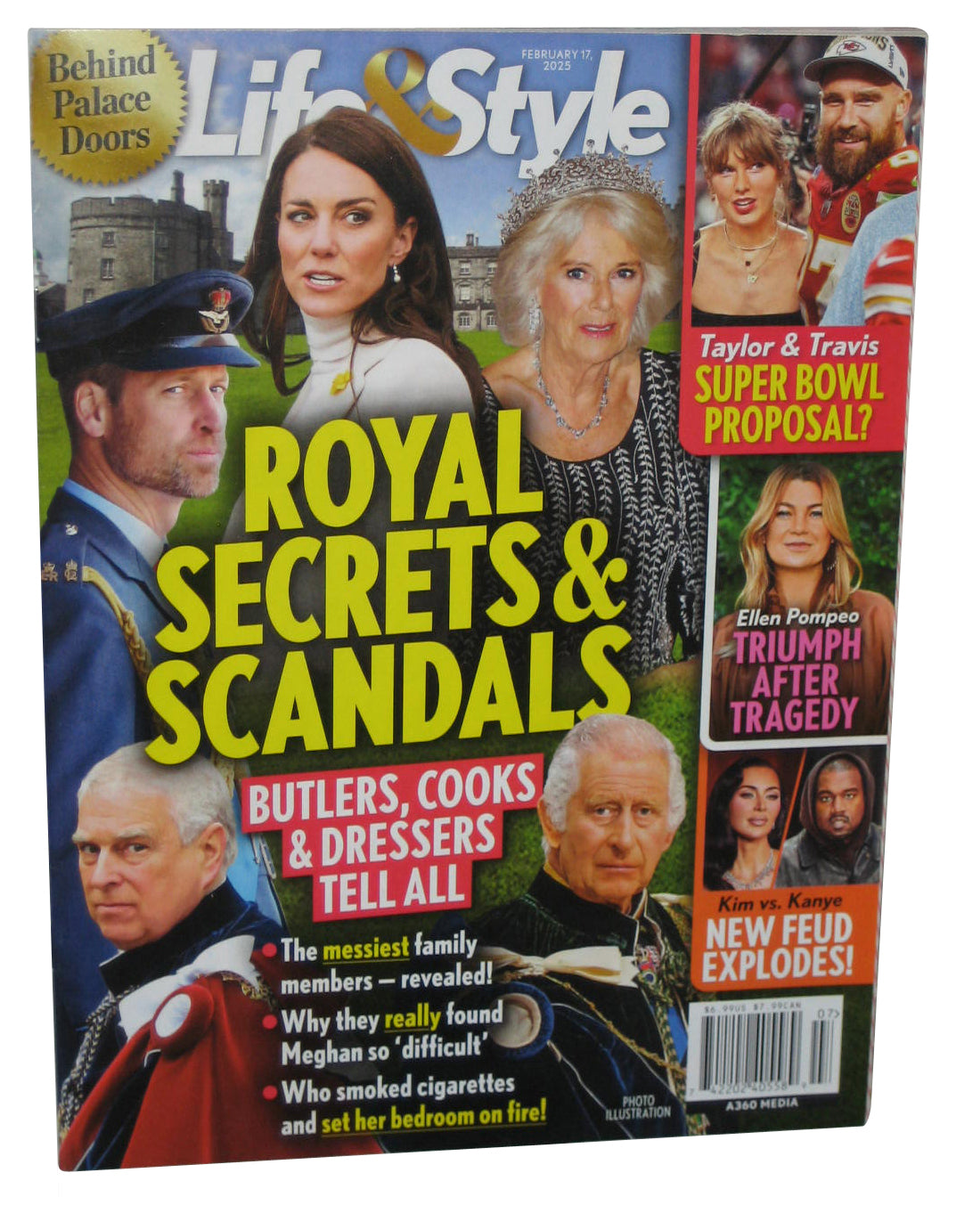 Life & Style February 17 2025 Magazine Book - (Royal Secrets & Scandals Cover)