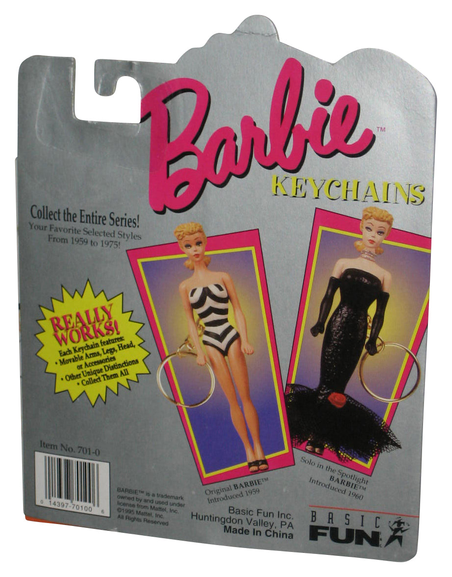 Barbie Solo In The Spotlight (1996) Basic Fun Really Works Black Dress Figure Keychain 701-0