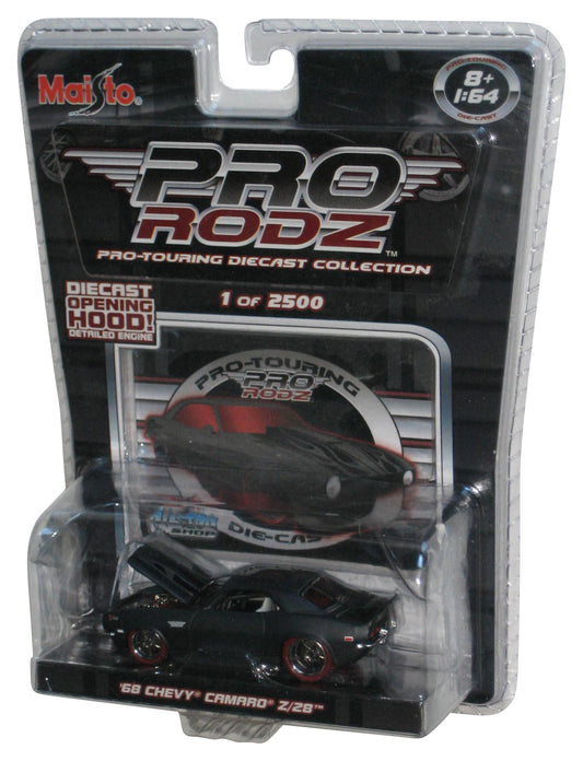 Maisto Pro Touring Rodz '68 Chevy Camaro Z/28 (2005) Black Toy Car w/ Opening Hood