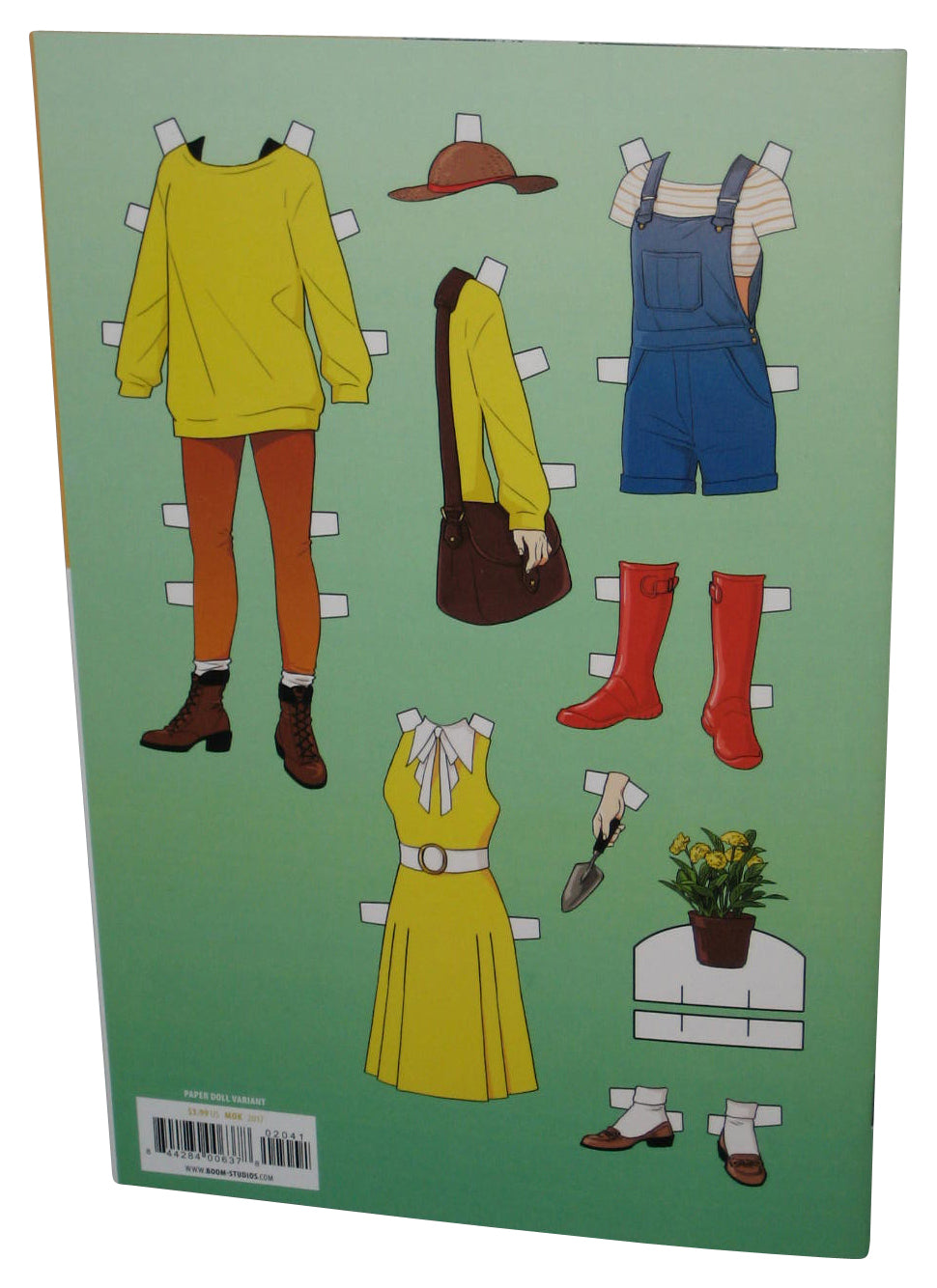 Go Go Power Rangers Yellow Ranger (2017) Boom Comic Book #2 - (Mok Paper Doll Variant Cover)