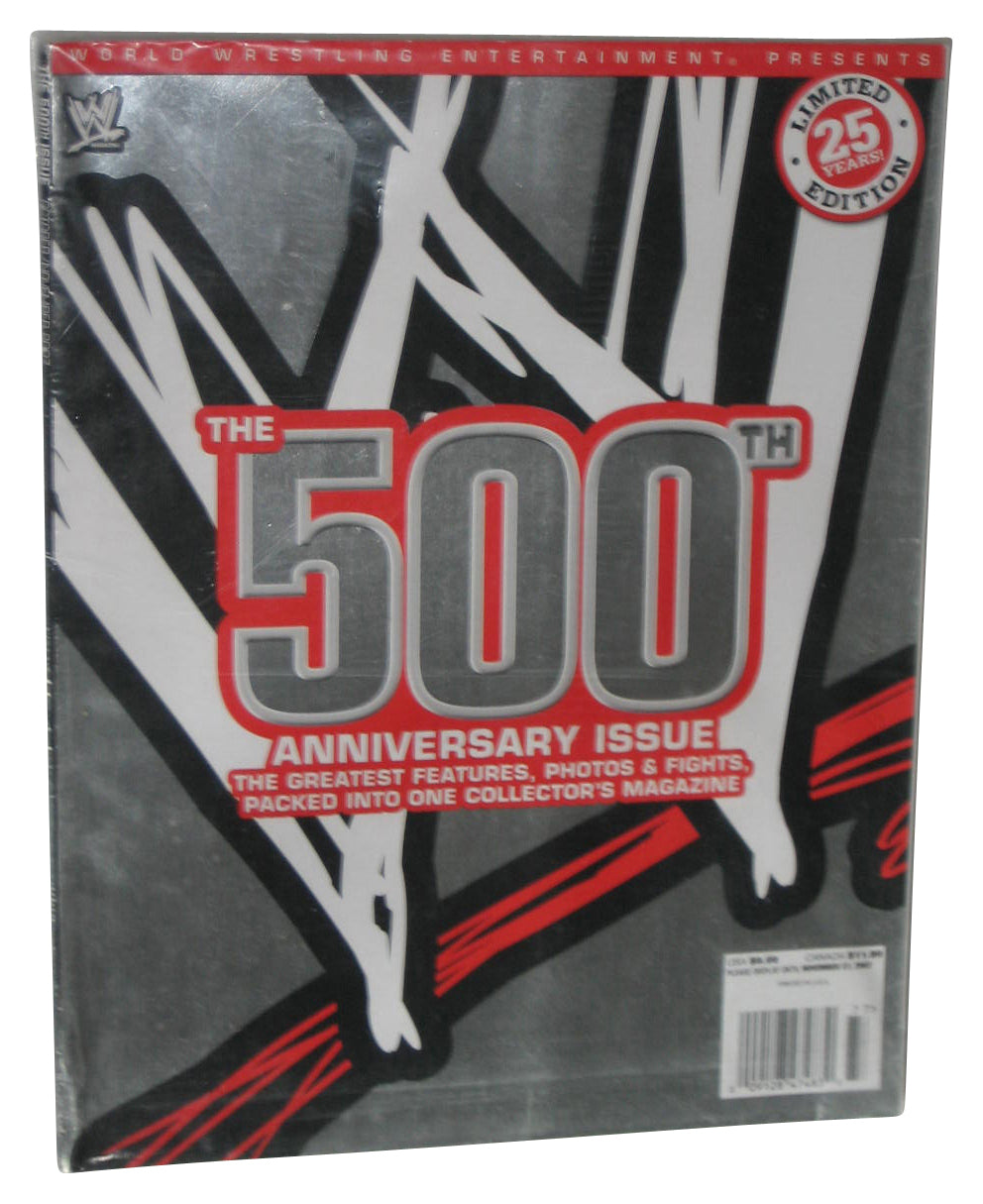 WWE Wrestling 500th Anniversary Issue Magazine Book - (25 Years Foil Cover)