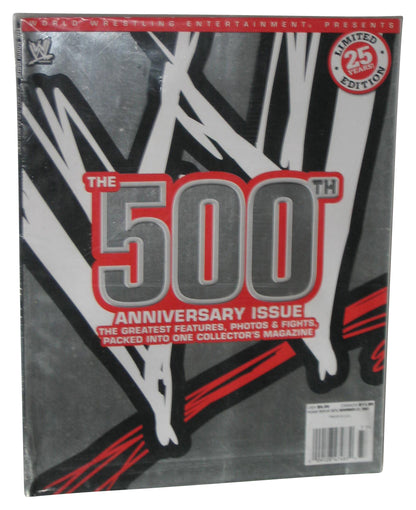WWE Wrestling 500th Anniversary Issue Magazine Book - (25 Years Foil Cover)