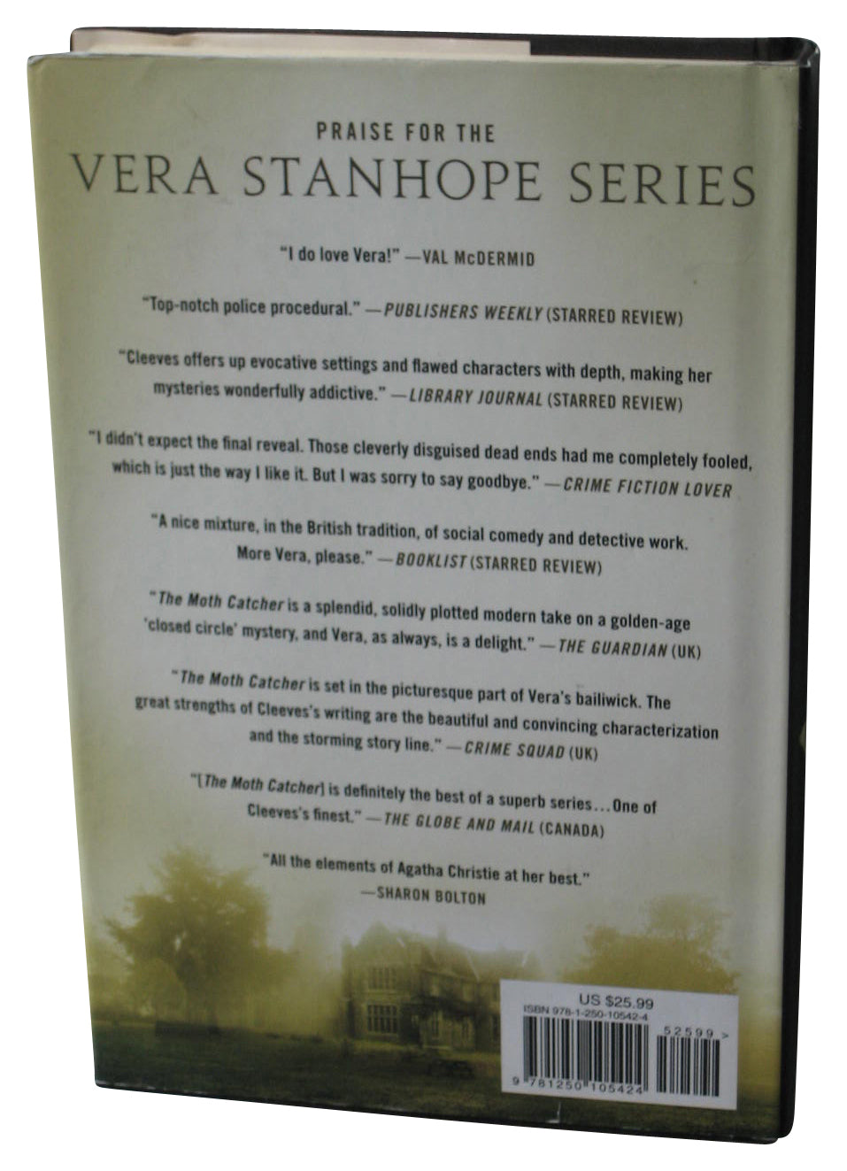 The Moth Catcher A Vera Stanhope Mystery (2016) Hardcover Book - (Ann Cleeves)