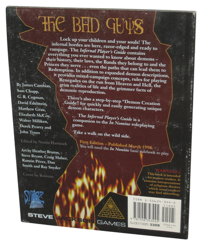 In Nomine Infernal Players Guide (2004) Paperback Book