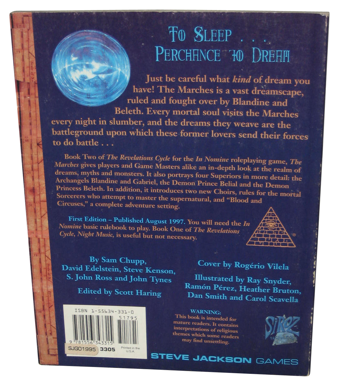 In Nomine The Marches Reveleation II (1997) Paperback Book