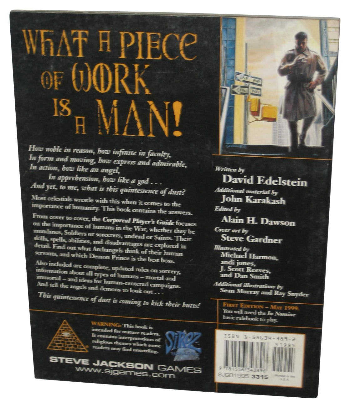 In Nomine Corporeal Players Guide (1999) Paperback Book