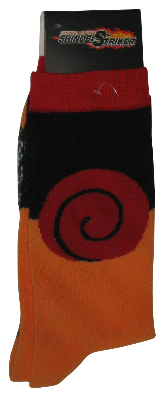 Naruto To Boruto Shinobi Striker (2002) Everything Legwear Orange Black & Red Socks