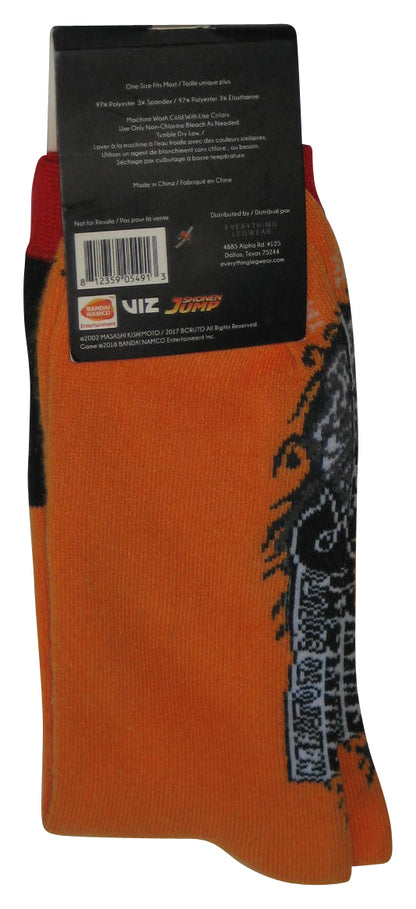 Naruto To Boruto Shinobi Striker (2002) Everything Legwear Orange Black & Red Socks
