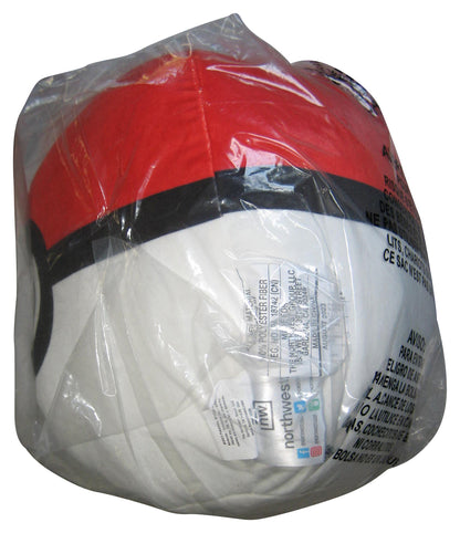 Pokemon Cloud Pokeball (2023) Northwest 12-Inch Red & White Travel Plush Pillow