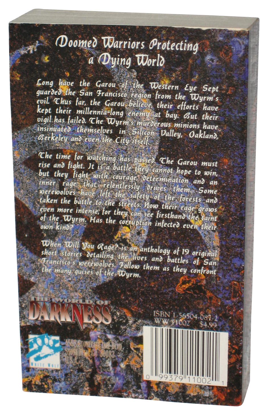 When Will You Rage? (1995) Werewolf The Apocalypse Paperback Book