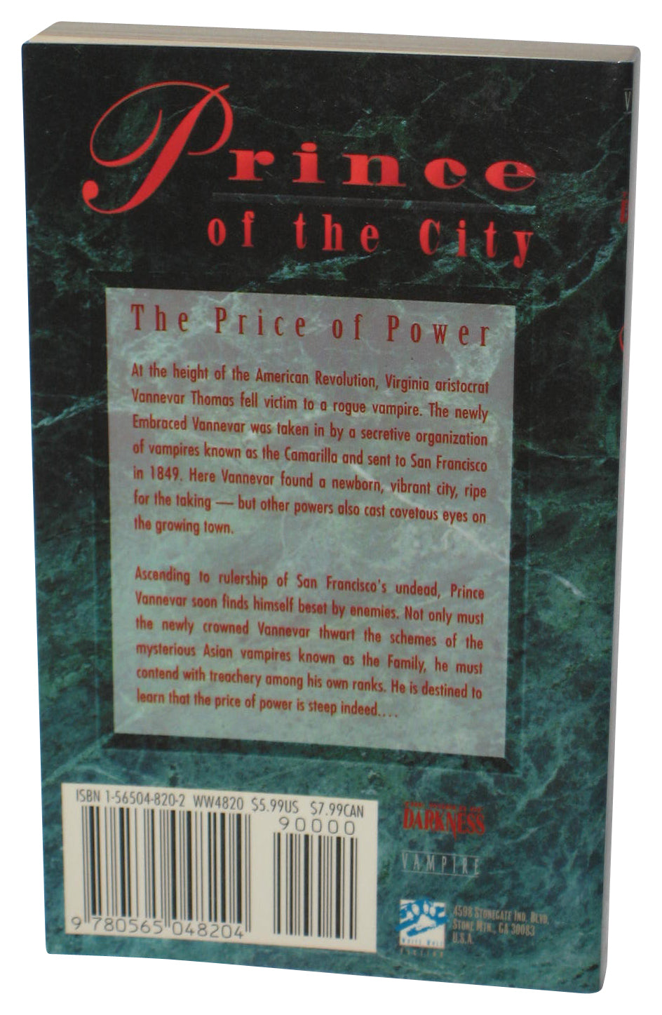 Prince of The City (1995) Paperback Book - (Keith Herber)