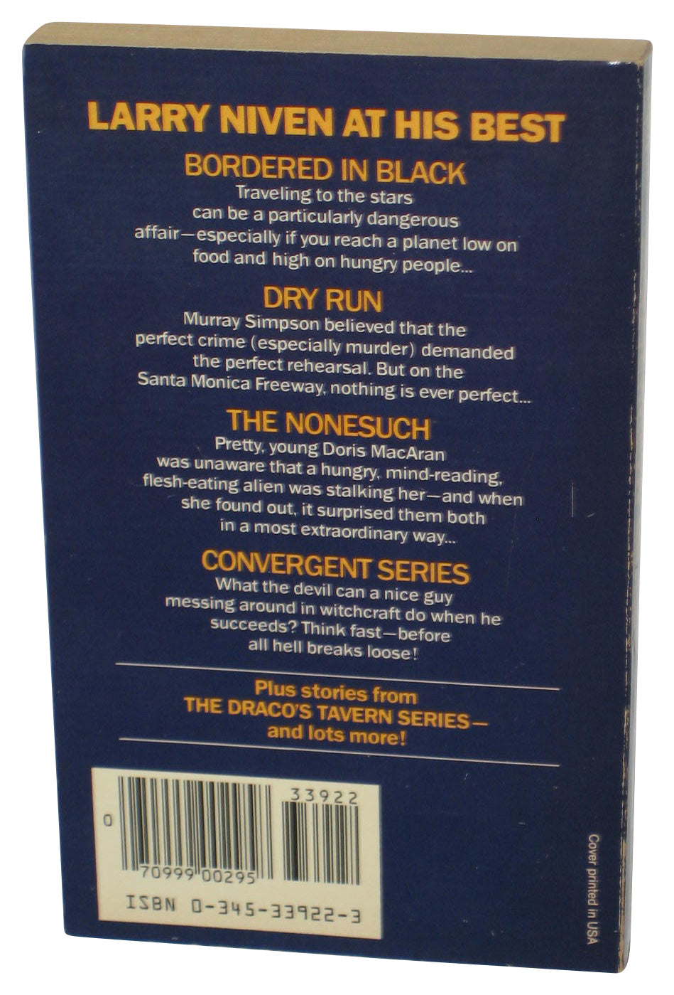 Larry Niven Convergent Series (1986) Paperback Book