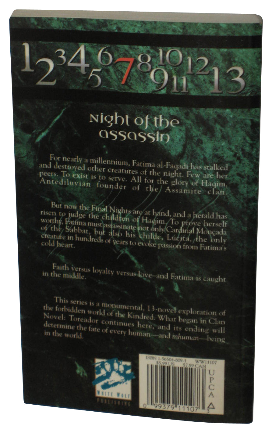 Vampire The Masquerade Clan Novel Assamite (1998) Paperback Book