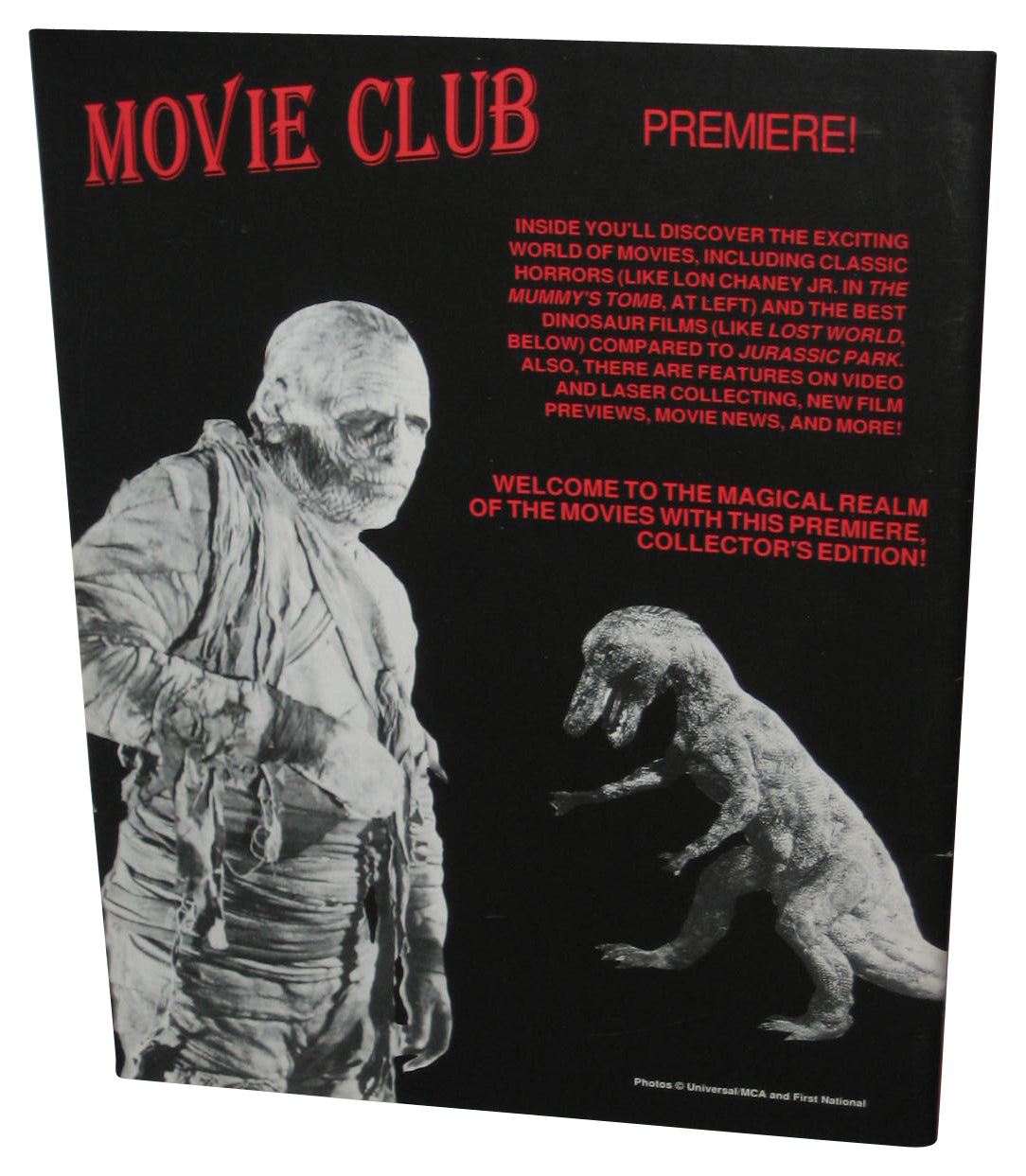 Movie Club November 1993 No. 1 Magazine Book - (Jurassic Park & Universal Studios Cover)