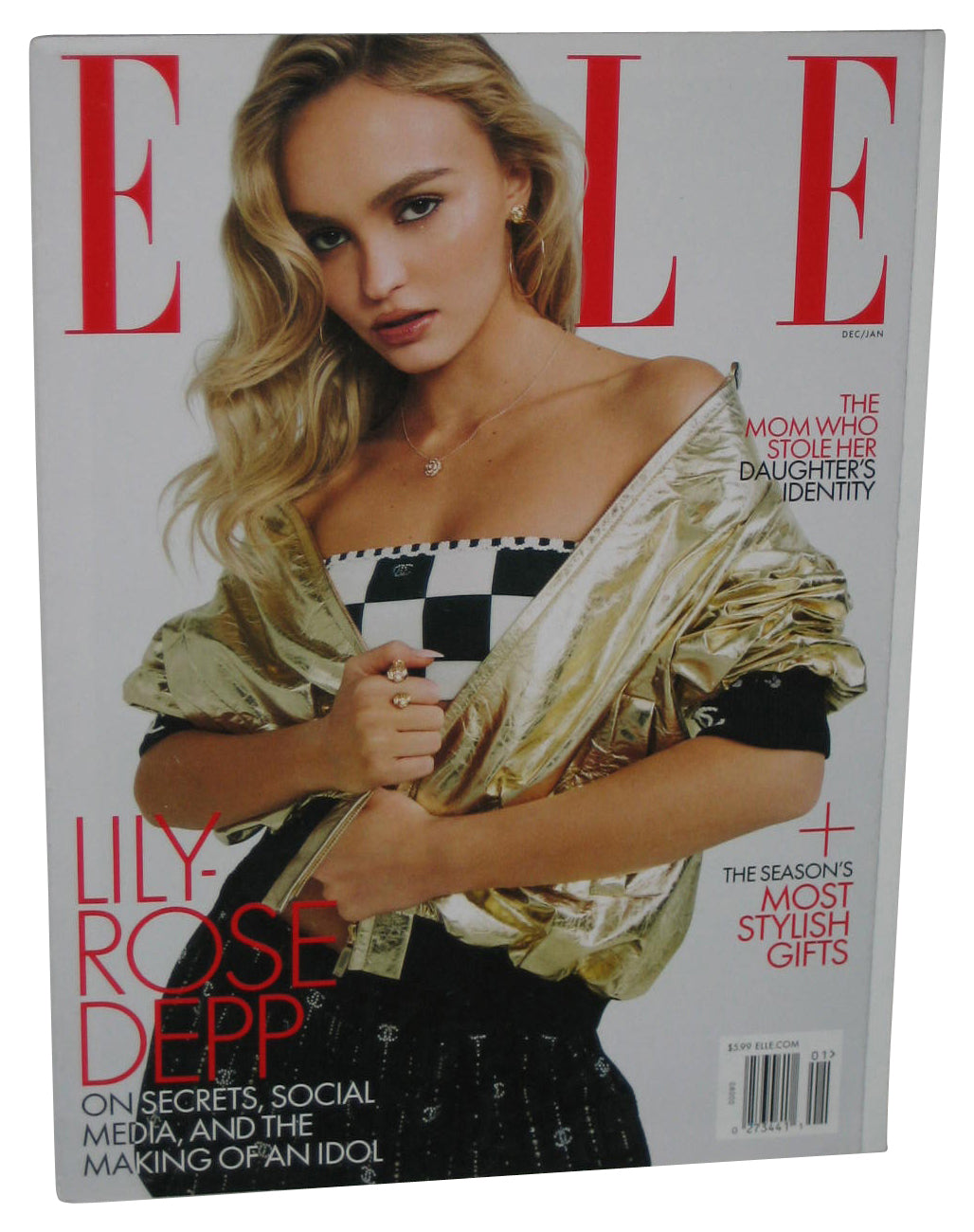 Elle Dec 2022 / Jan 2023 Magazine Book - (Lily-Rose Depp Cover)