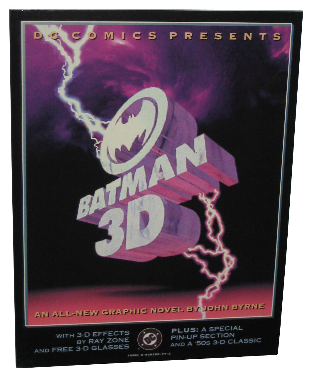 DC Comics Presents Batman 3D (1990) Graphic Novel Paperback Book w/ 3D Glasses