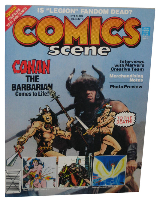 Starlog Presents Comics Scene July 1982 Magazine Book No. 4 - (Conan The Barbarian Cover)