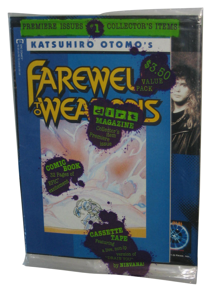 Dirt (1992) Magazine Book Issue #1 w/ Sam & Max Freelance Police Cassette & Sludge Cassette Tape