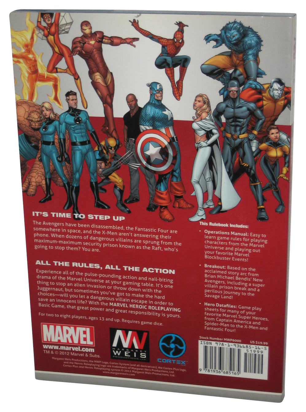 Marvel Comics Heroic Roleplay Basic Game (2012) Paperback RPG Book