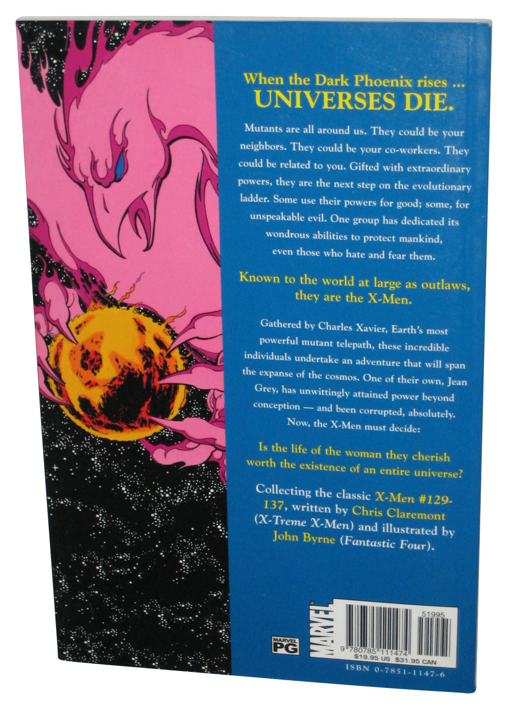 Marvel Comics X-Men The Dark Phoenix Saga (1990) Paperback Book