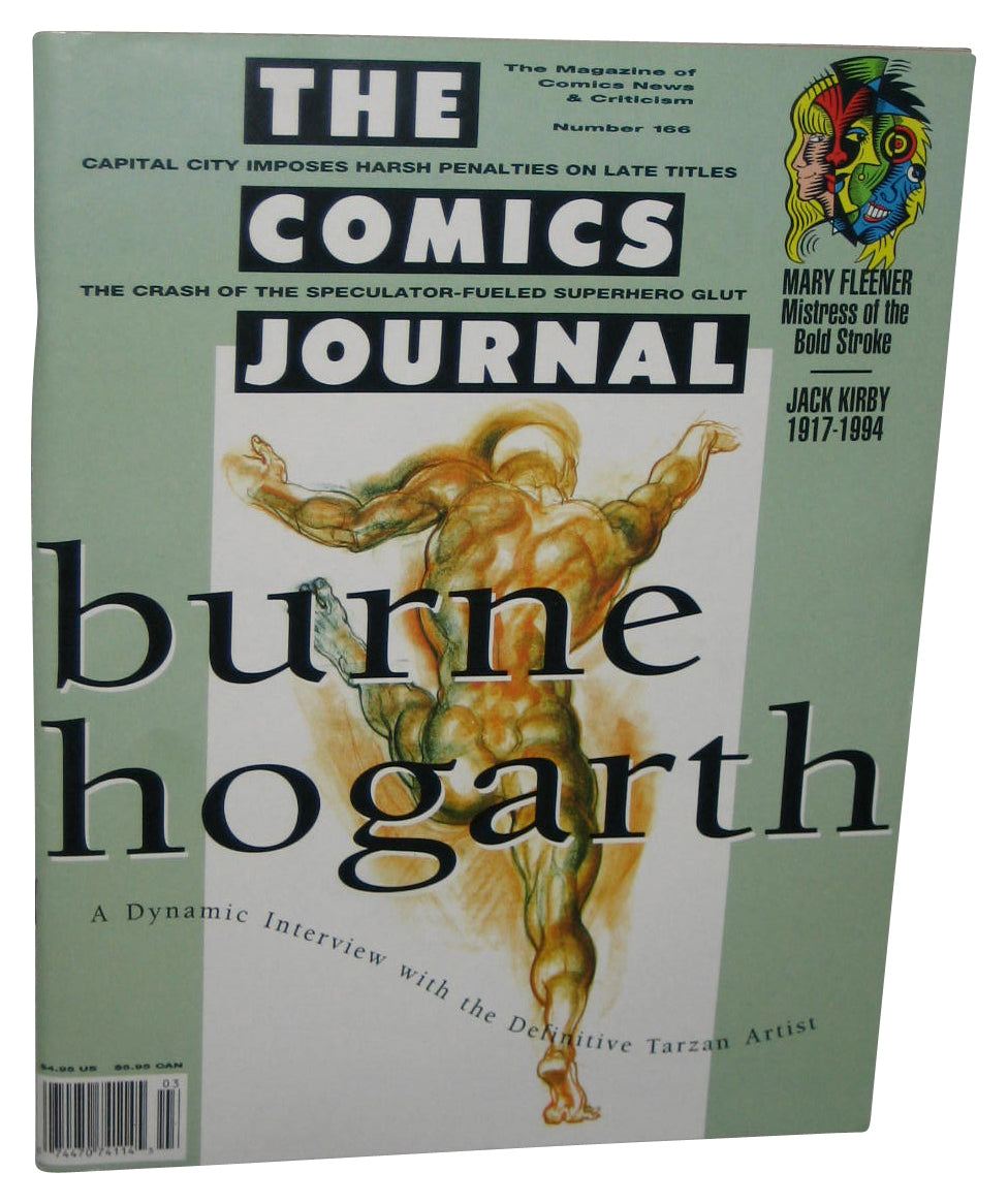 The Comics Journal Burne Hogarth Paperback Magazine Book #166
