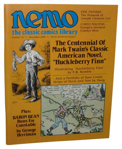 Nemo The Classic Comics Library December 1985 Paperback Magazine Book