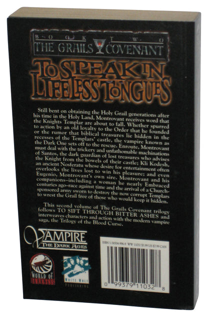 To Speak in Lifeless Tongues Vol. 2 (1998) Paperback Book - (Vampire The Dark Ages Grails Covenant)