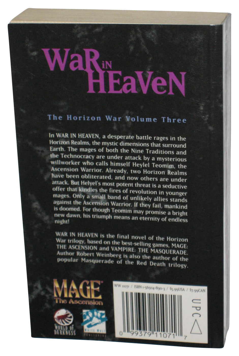 War In Heaven Mage The Ascension Vol. 3 (1998) Paperback Book