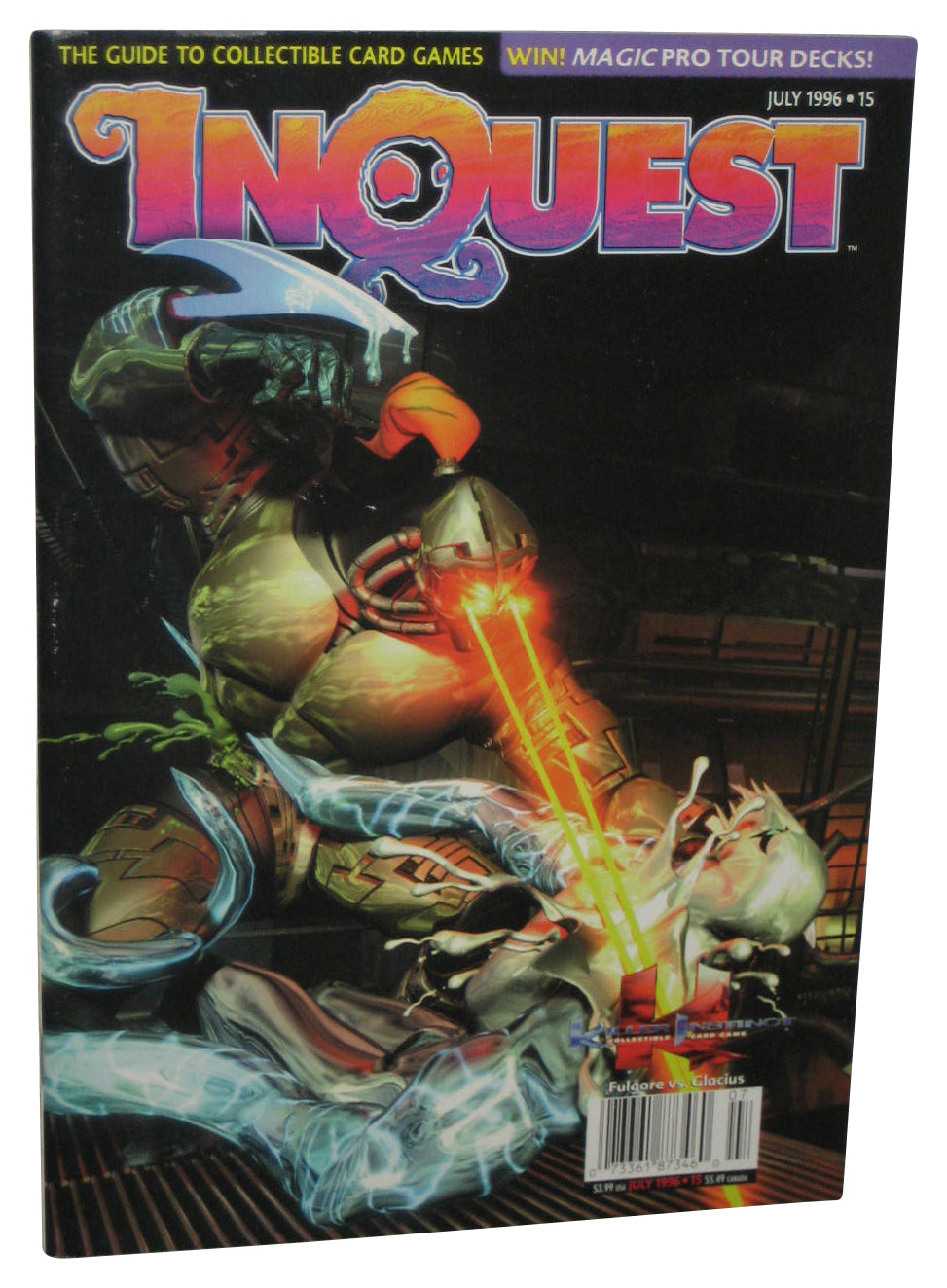 Inquest The Guide To Collectible Card Games July 1996 Magazine Book #15
