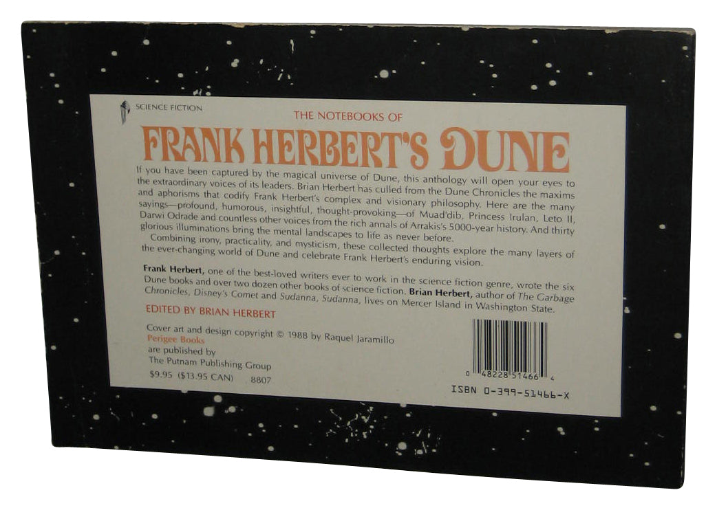 The Notebooks of Frank Herbert's Dune (1988) Paperback Book