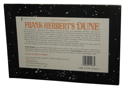 The Notebooks of Frank Herbert's Dune (1988) Paperback Book