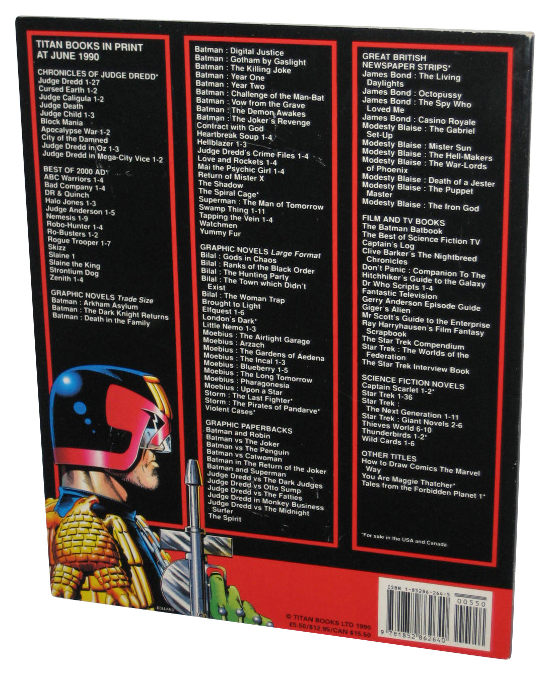 Anderson PSI Division Vol. 5 (1990) Titan Paperback Book - (Alan Grant)