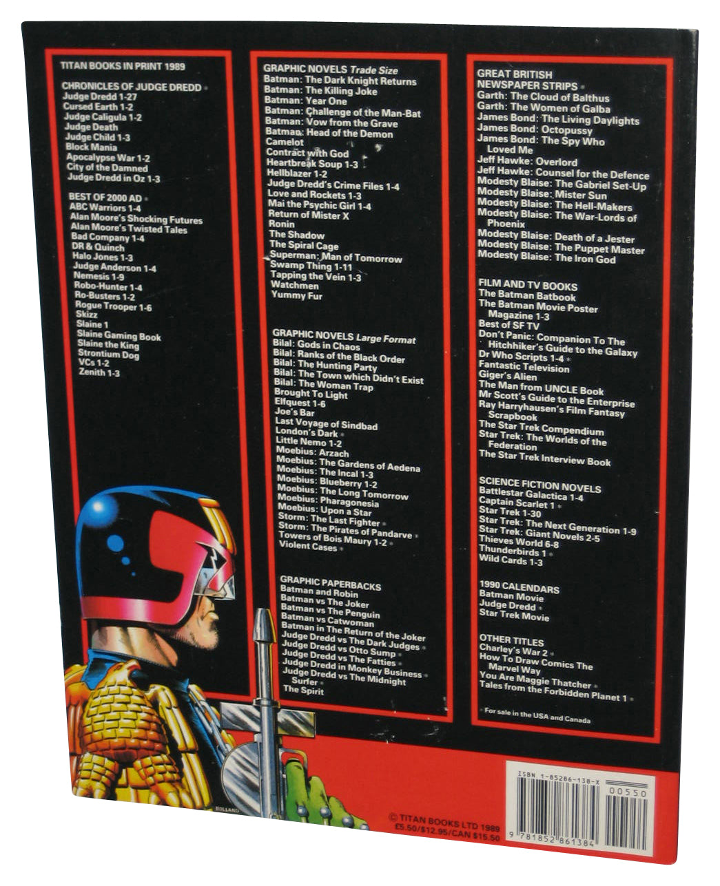 Anderson PSI Division Vol. 4 (1989) Titan Paperback Book - (Alan Grant)