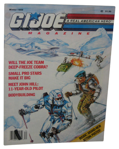 GI Joe A Real American Hero Winter 1988 Magazine Book w/ Action Poster
