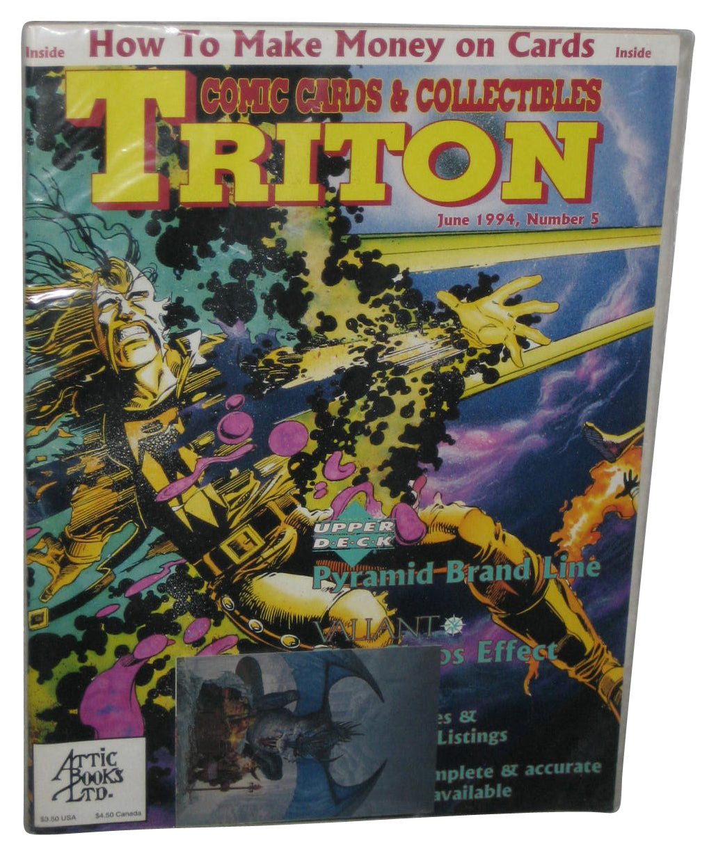 Triton Comic Cards & Collectibles June 1994 Magazine Book #5 w/ Card