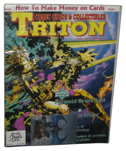 Triton Comic Cards & Collectibles June 1994 Magazine Book #5 w/ Card