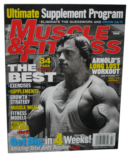 Muscle & Fitness Feb. 7 2006 Magazine Book - (Arnold Schwarzenegger Cover)