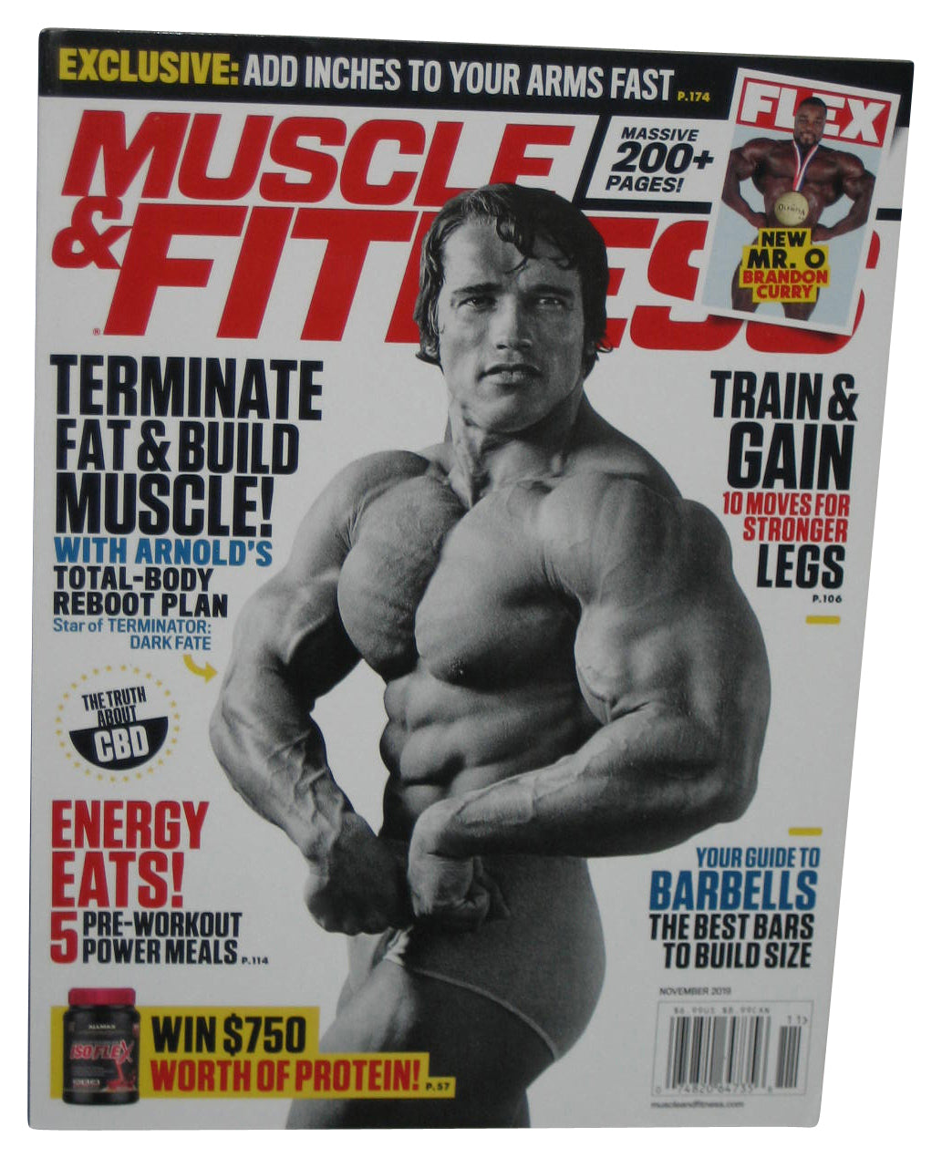 Muscle & Fitness November 2019 Magazine Book - (Arnold Schwarzenegger Cover)