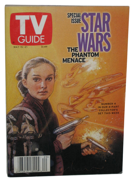 TV Guide Star Wars The Phantom Menace TV Guide May 15-21 Padme Cover Paperback Book